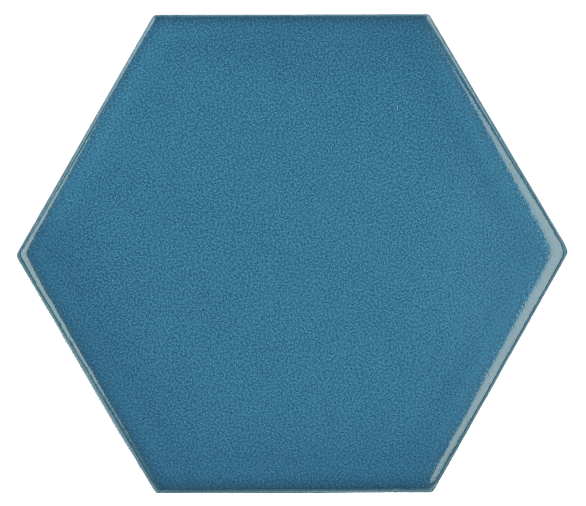 Scale Hexagon Electric Blue 12,4X10,7cm.