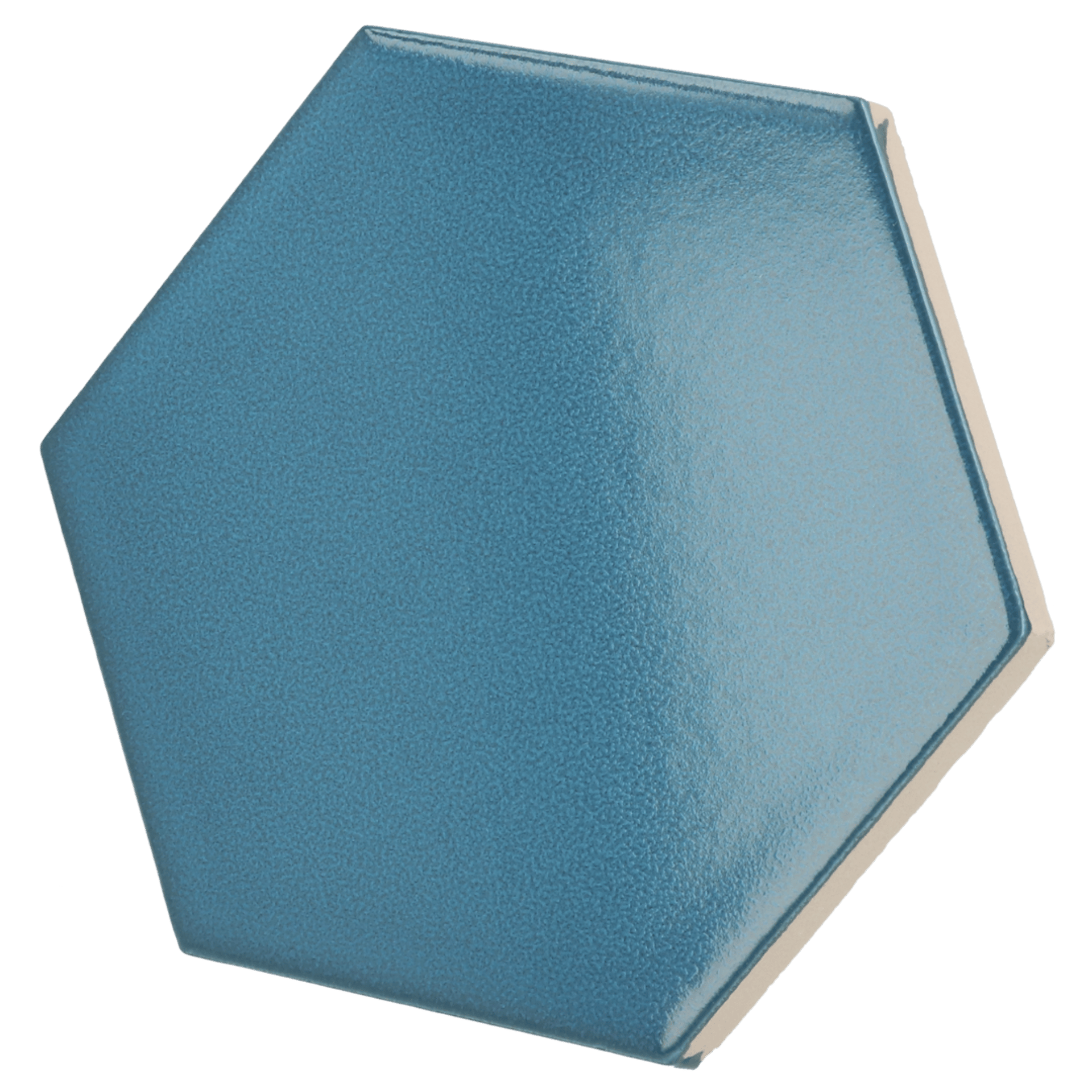 Scale Hexagon Electric Blue 12,4X10,7cm.