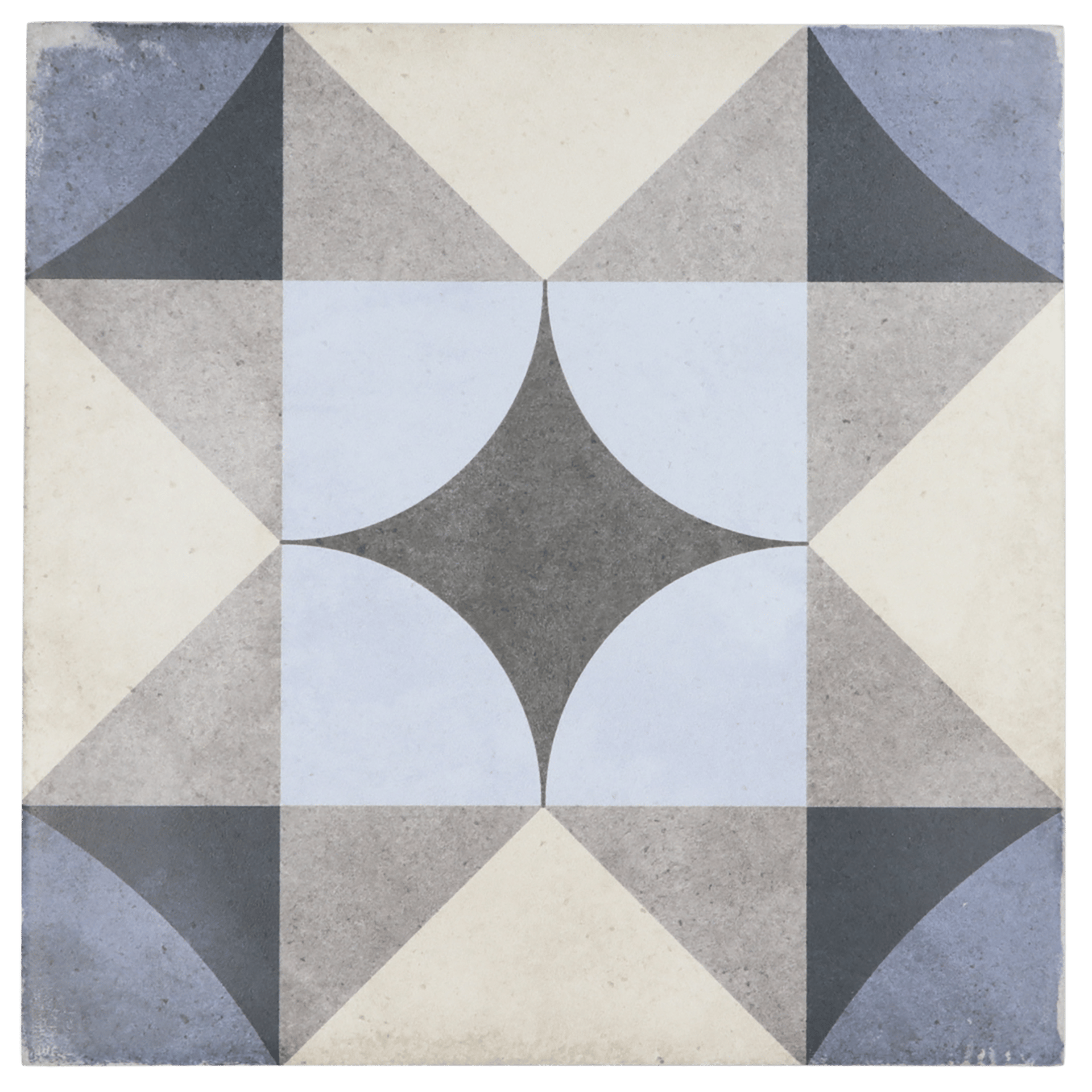 Art Nouveau Palais Blue 20X20cm.