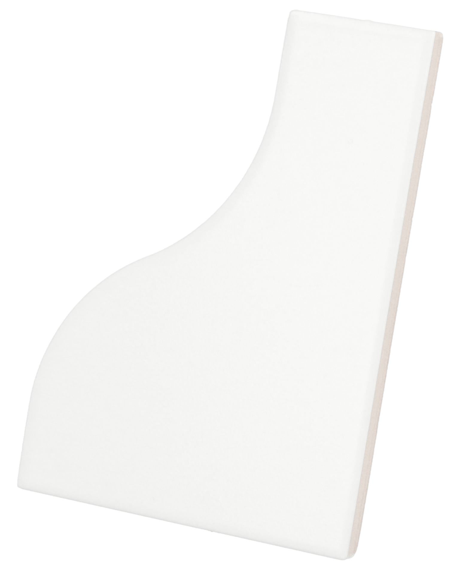 Curve White Matt 8,3X12cm.