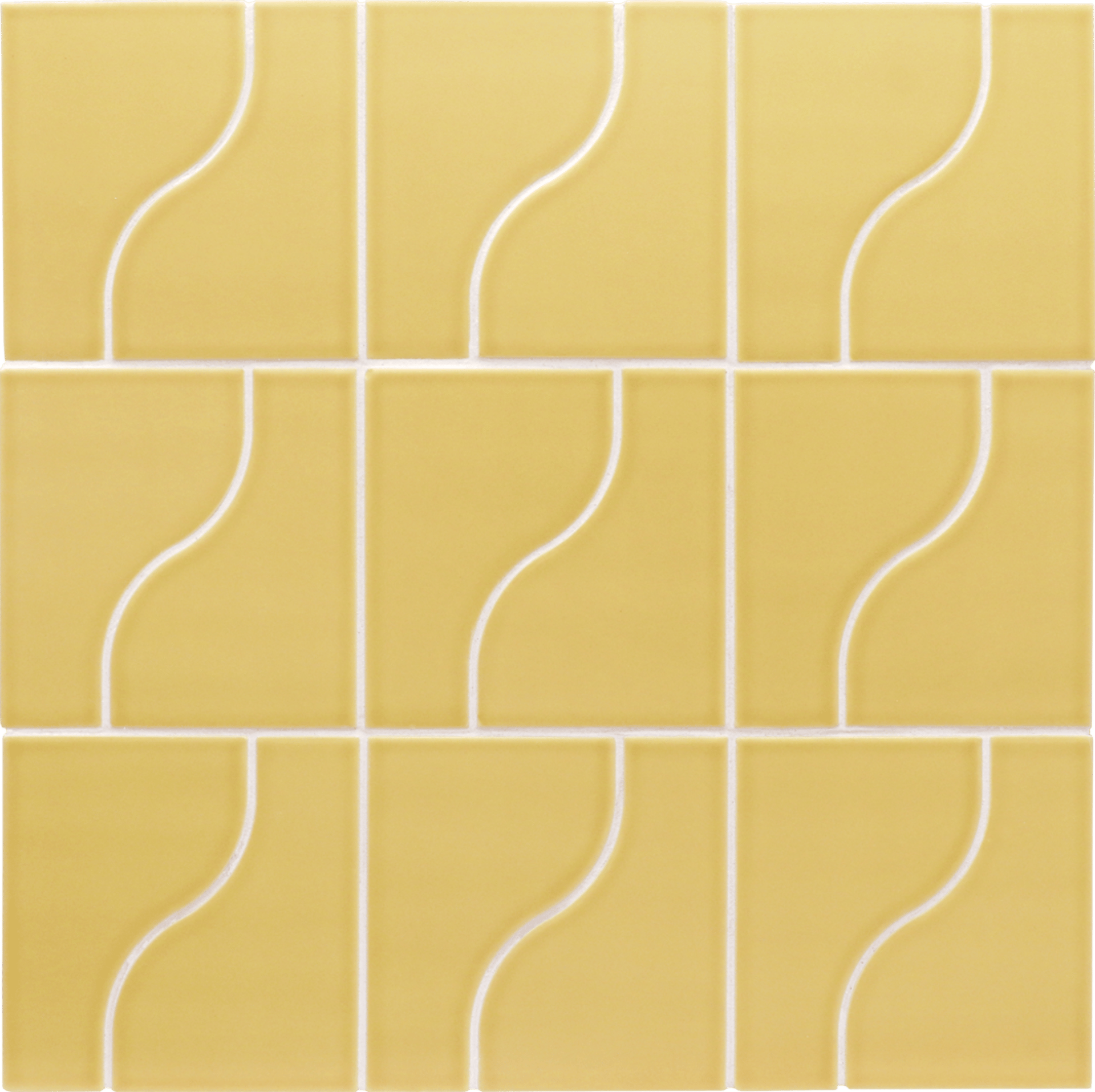 Curve Yellow Matt 8,3X12cm.