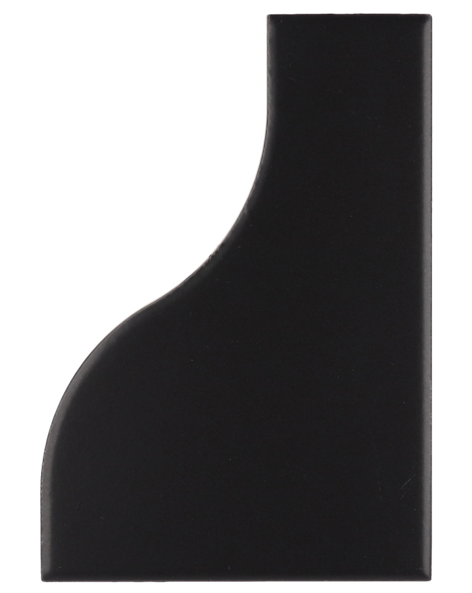 Curve Black Matt 8,3X12cm.