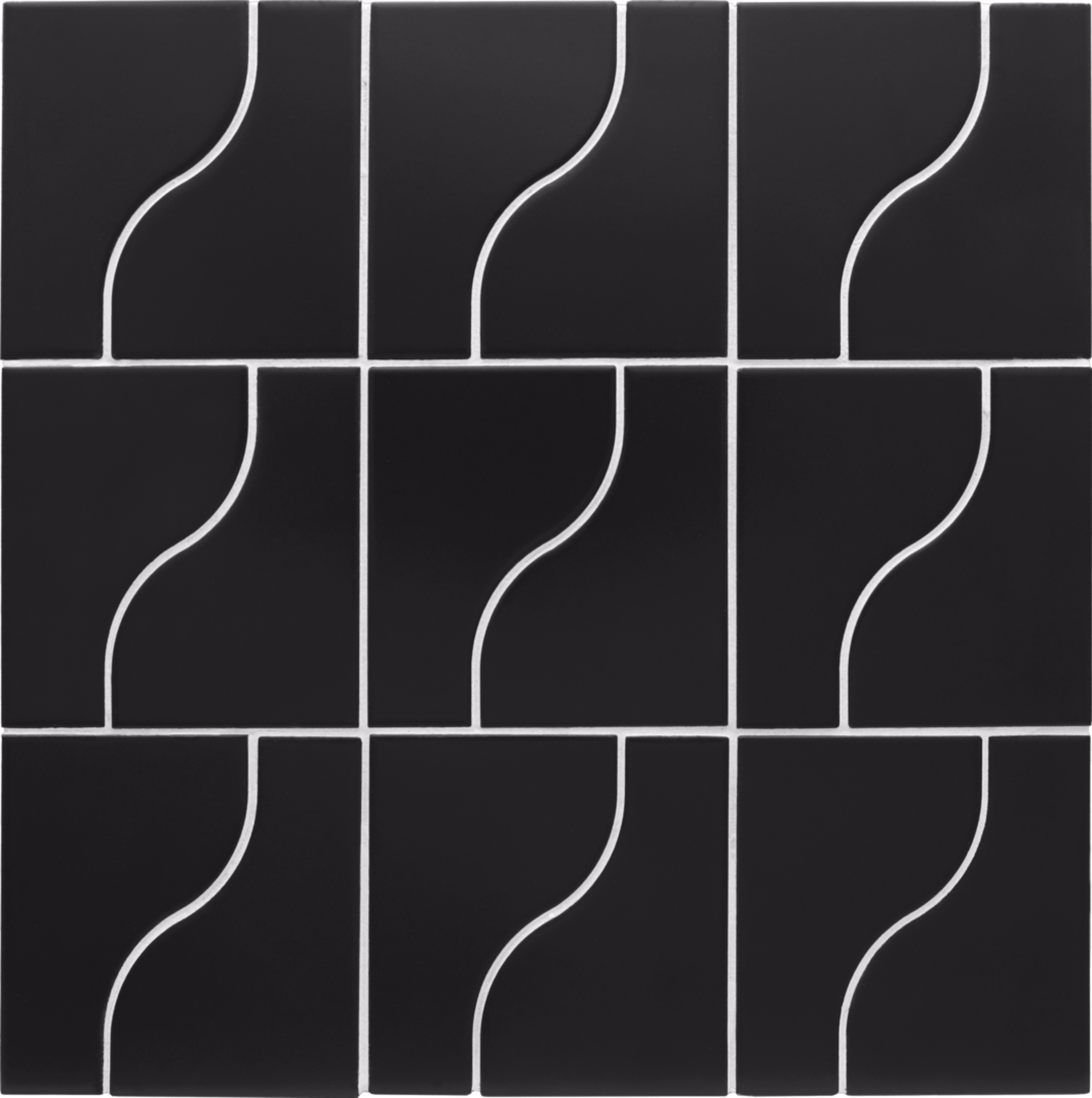 Curve Black Matt 8,3X12cm.