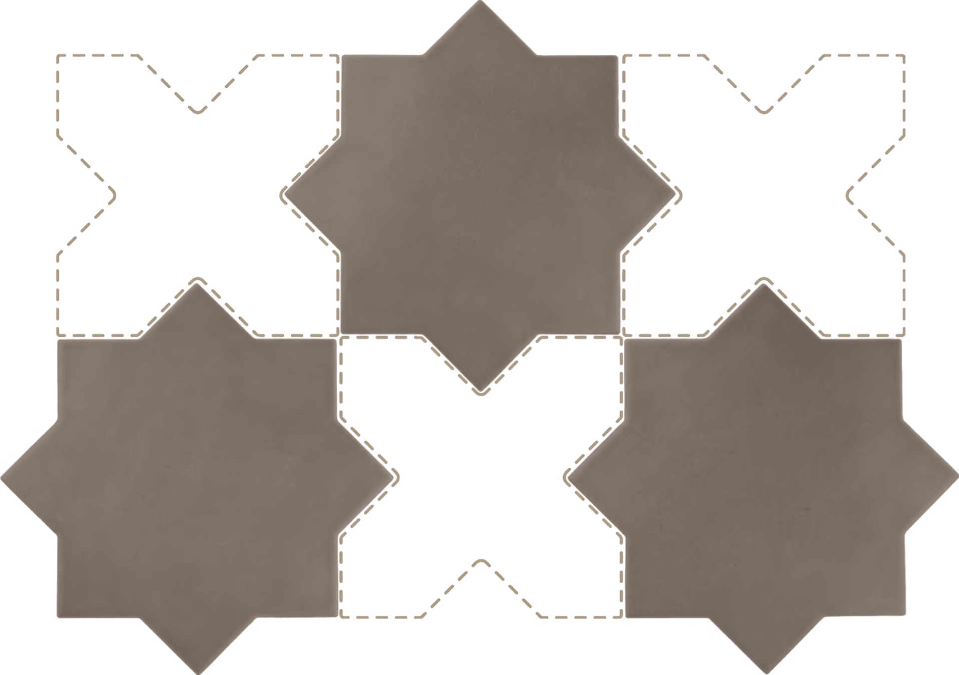 Kasbah Star Mud 16,8X16,8cm.