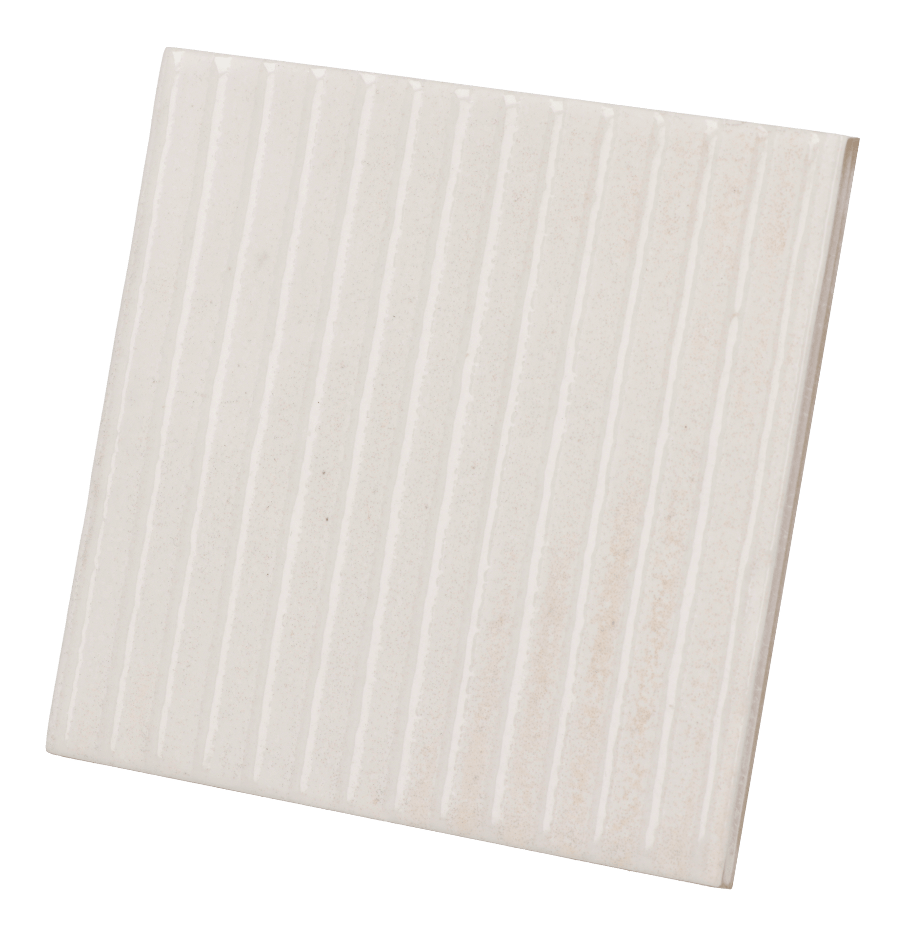 Raku Line White 10X10cm.