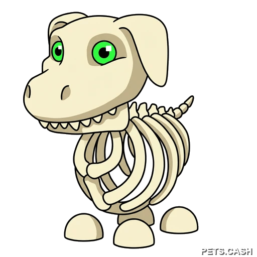 Halloween White Skeleton Dog