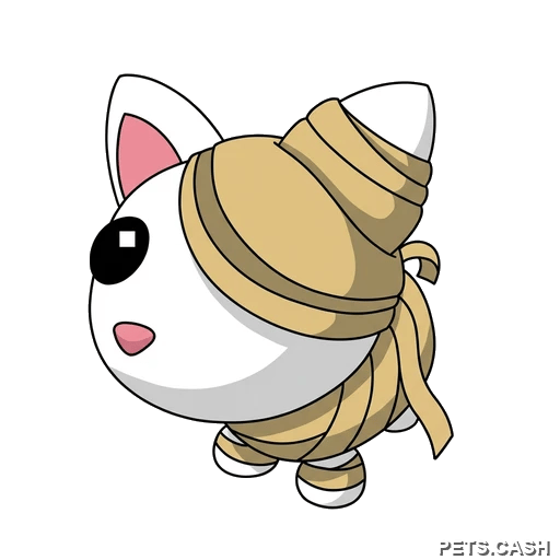 Halloween White Mummy Cat