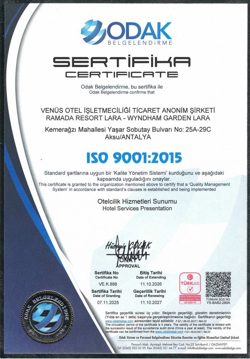 ISO 9001:2015 Quality Management System