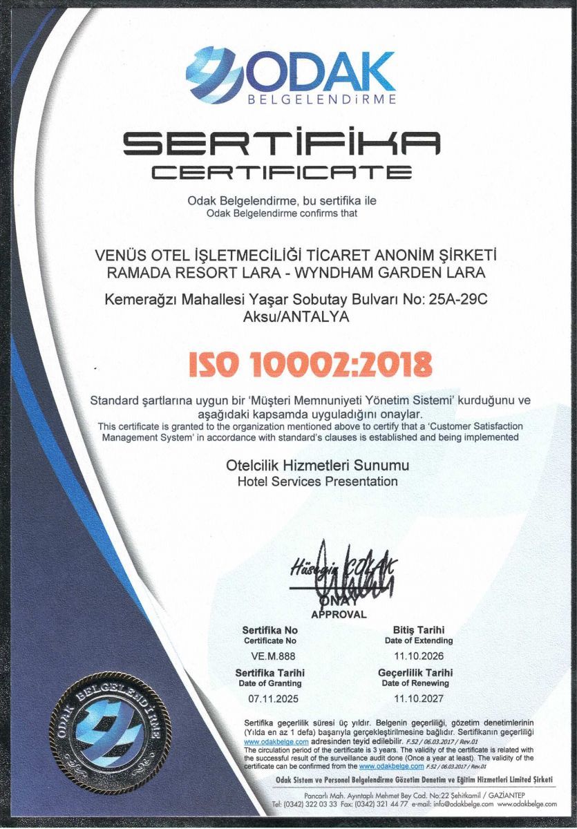 ISO 10002:2018 Customer Satisfaction Management System