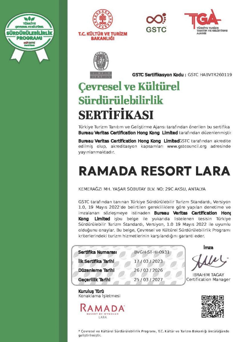 Environmental and Cultural Sustainability Certificate