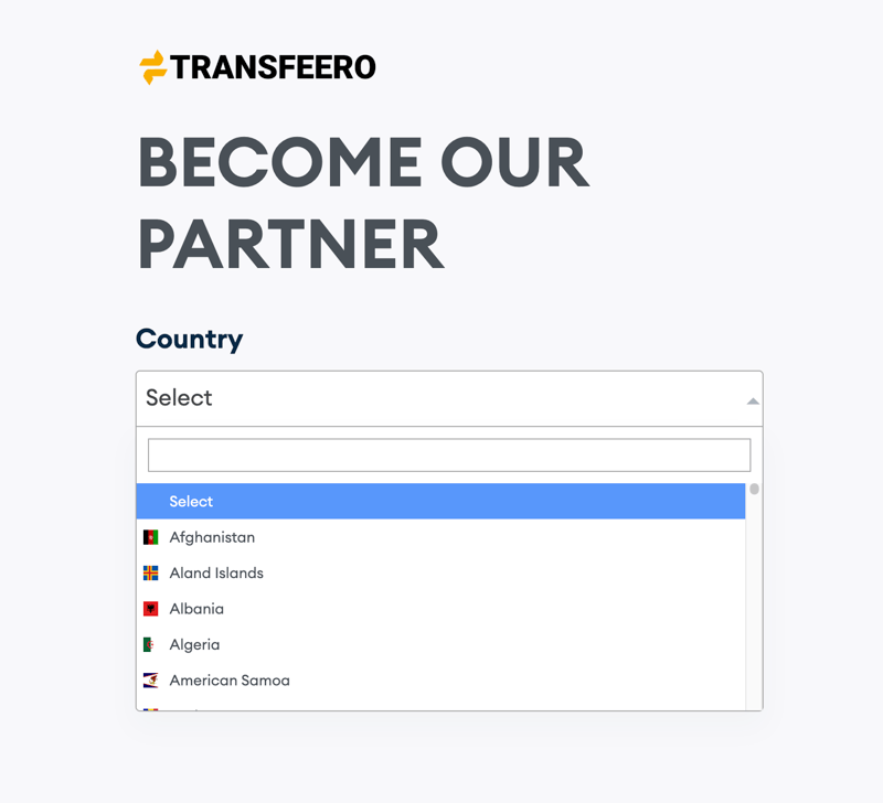 Become a Transfeero Partner