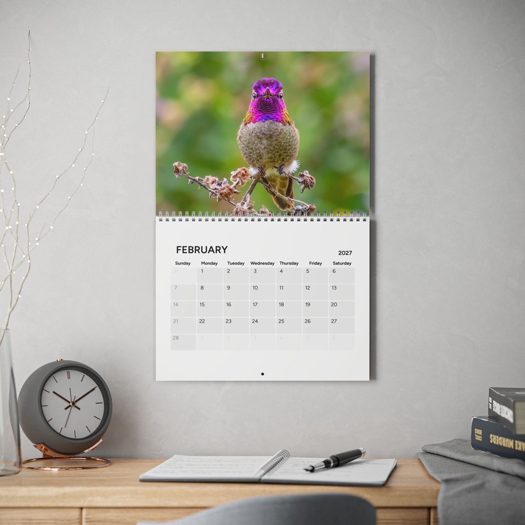 Hummingbirds of Portland, Oregon 2027 Wall Organizer