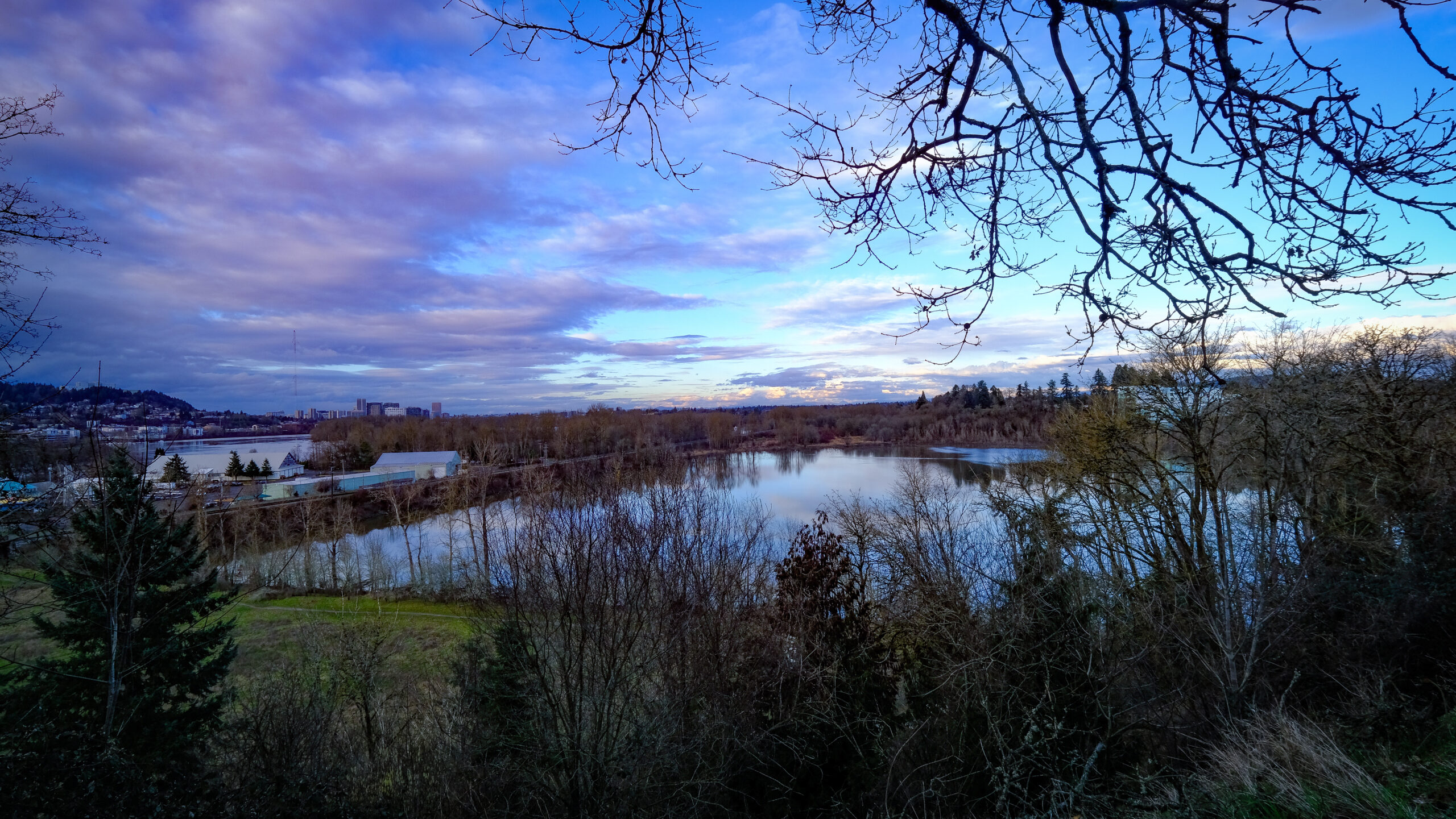 Sunset over Oaks Bottom Lake