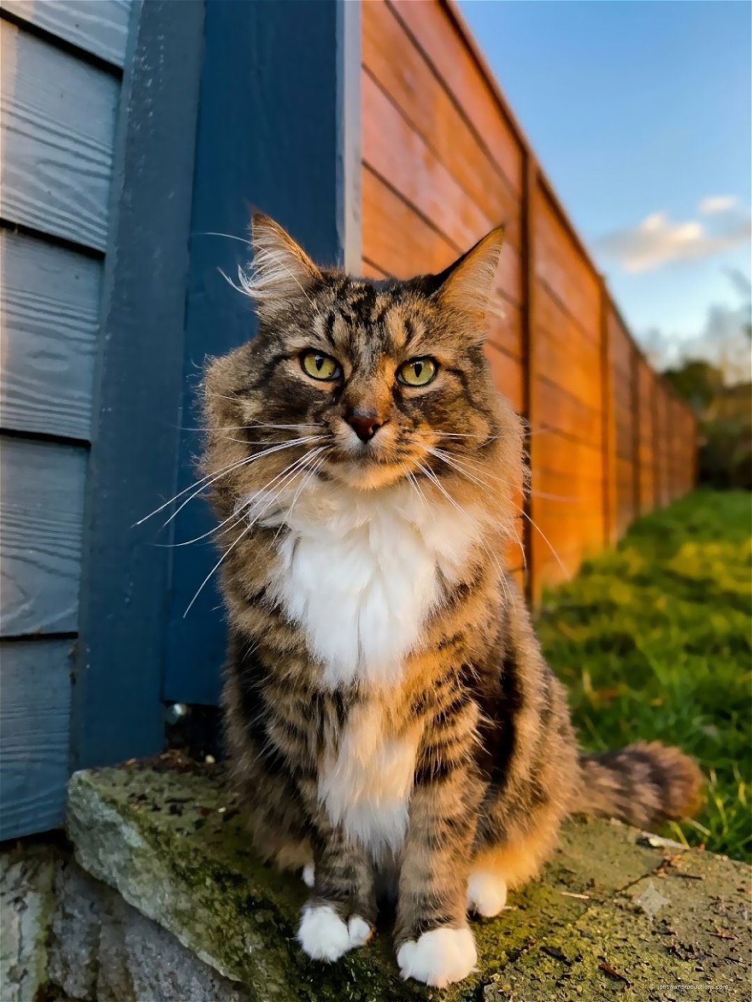 A friendly neighborhood cat that visits every so often