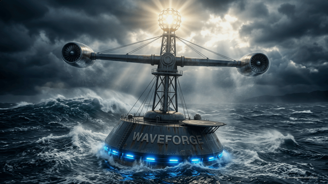 WaveForge Storm Chaser concept render