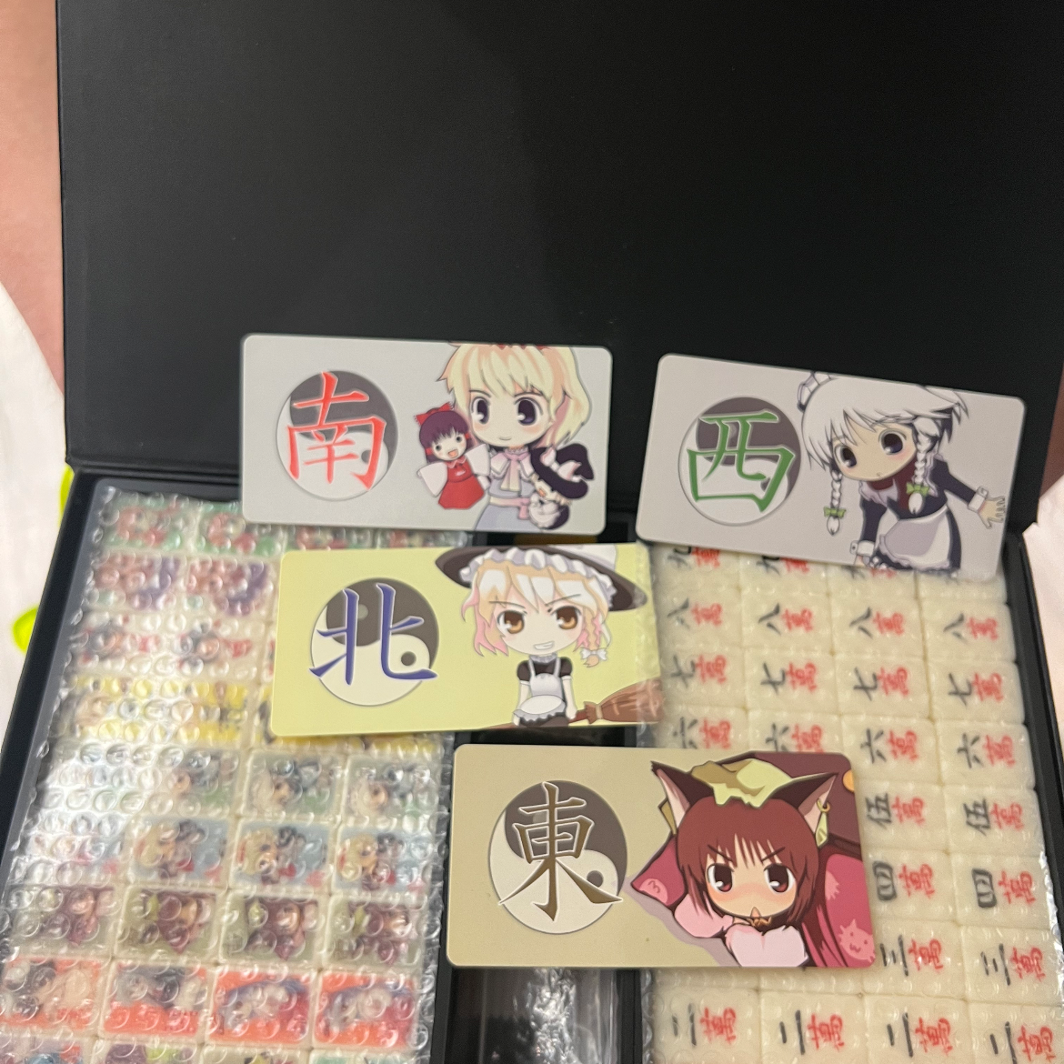 パネル ニューアートフレーム ナチュラル 東方麻雀セット弐 夢咲黒 - 麻雀