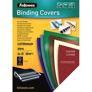 Fellowes Delta Couverture Blanc - Couverture de présentation et de protection Fellowes - Blanc x25