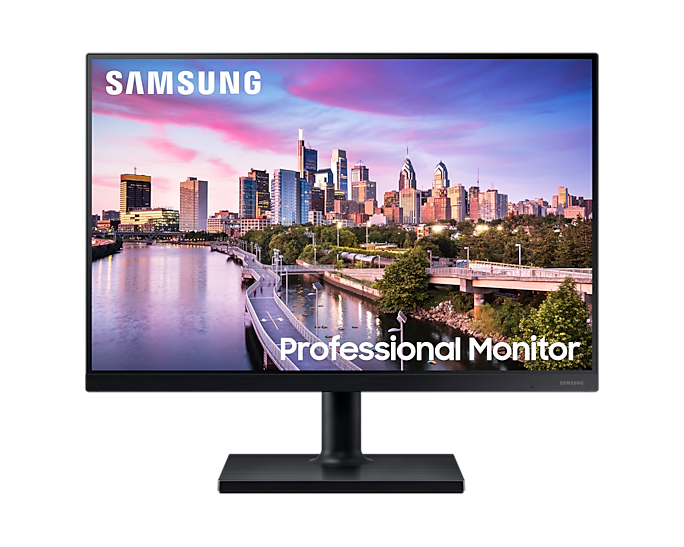 Samsung F24T450GYU - T45F Series - LED monitor - 24" - 1920 x 1200 @ 75 Hz  - IPS - 250 cd/m - 1000:1 - 5 ms - HDMI, DVI, DisplayPort - speakers - black