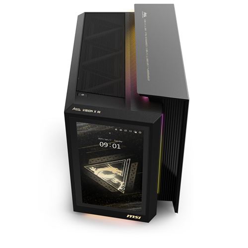 PC Gaming MSI MEG Vision X AI 2NVZ9 021FR B9285KVZ3264GS2TX11MALZ9 avec écran tactile avant Intel® Core™ Ultra 9 RAM SSD Nvidia GeForce RTX 5090 - vue 5