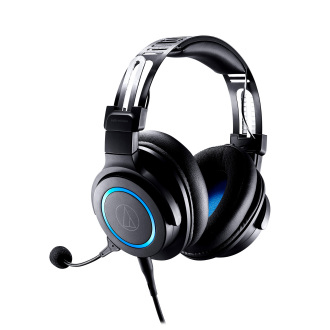 Audio-Technica ATH-G1 casque Avec fil Arceau Gaming Noir, Bleu