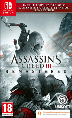 Ubisoft Code à télécharger - Assassin's Creed III + Assassin's Creed Liberation Remastered