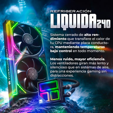 PC Racing Submariner PC Gaming Intel Core i7-12700KF / 32GB / 2TB SSD / RTX 5050 + Windows 11 Pro