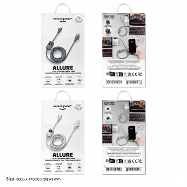 Cavo di ricarica e trasferimento 4 in 1 USB A+C / USB C+ Lightning