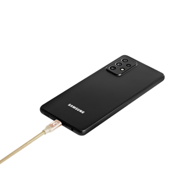 Câble USB 3.2 Gen 2 charge rapide USB-C vers USB-A métallisé tressé Charge/sync (1M), Or