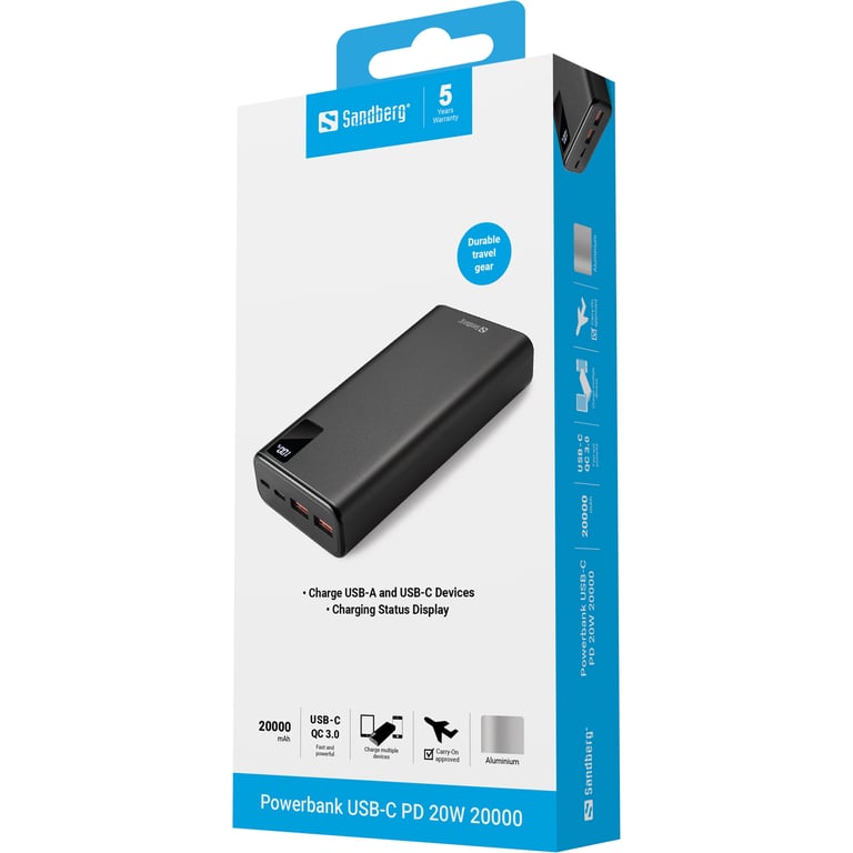 Sandberg 420 59 banque d'alimentation électrique 20000 mAh Neuf - vue 2