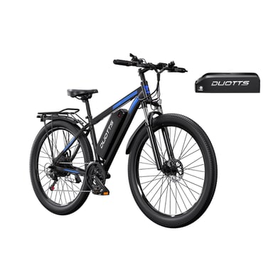 Bicicleta eléctrica DUOTTS C29-L de doble batería, 2 baterías intercambiables de 48 V y 15 Ah, Shimano de 21 velocidades