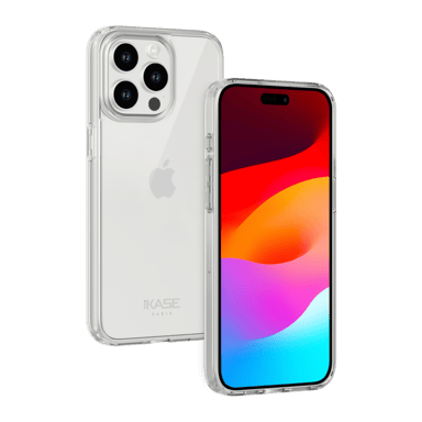Coque hybride invisible pour Apple iPhone 15 Pro Max, Transparente