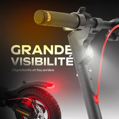 Scooter eléctrico plegable - 100 MAX - 350W - 10 ruedas - Adulto - Negro