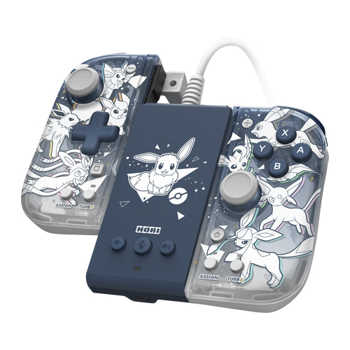 HORI Manette Set Adaptateur Mode Télé + Split Pad Compact Évolutions Évoli pour Nintendo Switch Licence Officielle Nintendo et Pokémon - vue 3