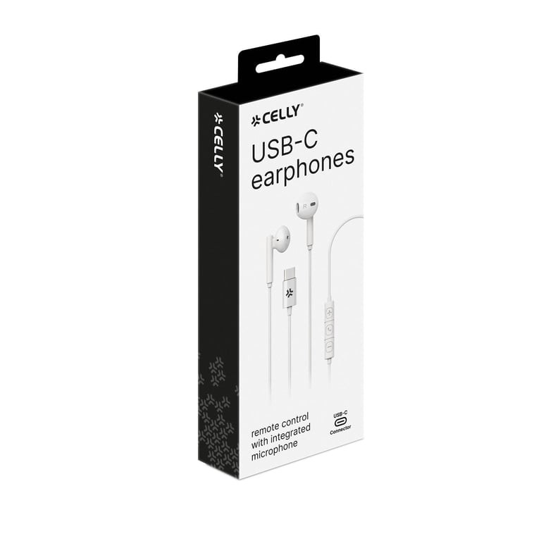 Écouteurs Avec Fil Celly UP1100TYPECWH – Appels/Musique, USB Type-C - vue 2