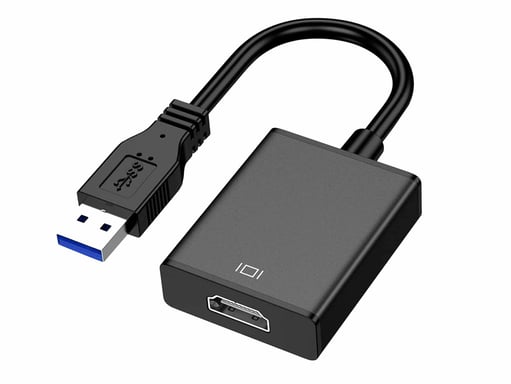 DLH DY-TU4991 Adaptador gráfico USB 1920 x 1200 Pixeles Negro