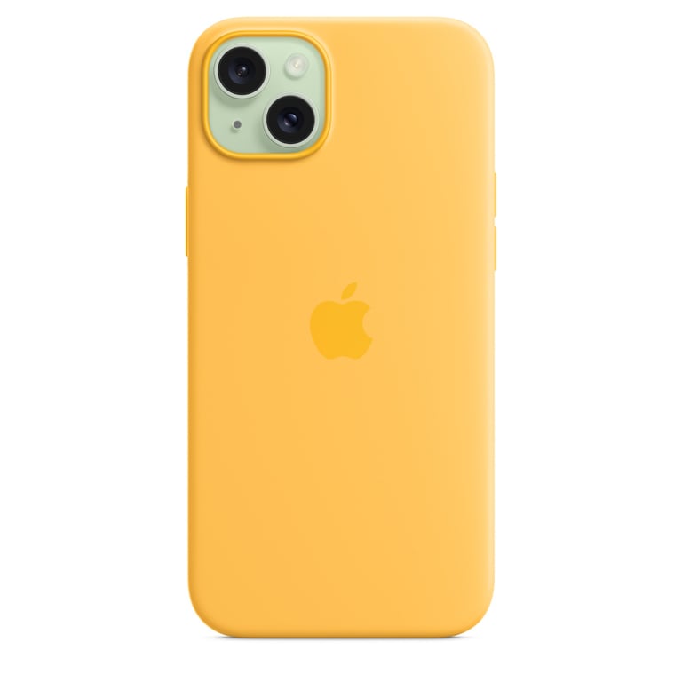 Apple Coque en silicone avec MagSafe pour iPhone 15 Plus - Rayon de soleil (brand) iPhone 15 Plus - vue 3