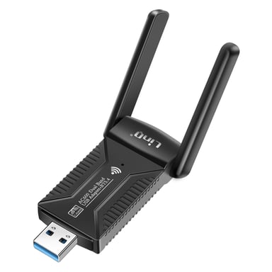 Carte Réseau Clé USB WiFi 600Mbps et Bluetooth 5.4 Double Bande Noir