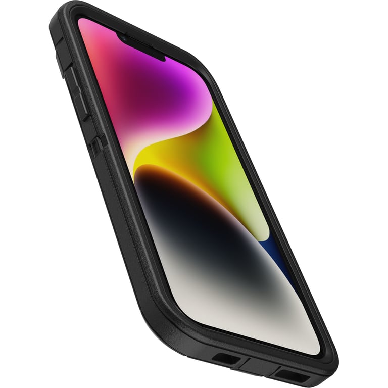 OtterBox Funda para iPhone 14 Plus Defender, resistente a golpes y caídas, Ultra-Rugerizada, Protectora, Testada 4x con estándares Militares anticaídas, Negro