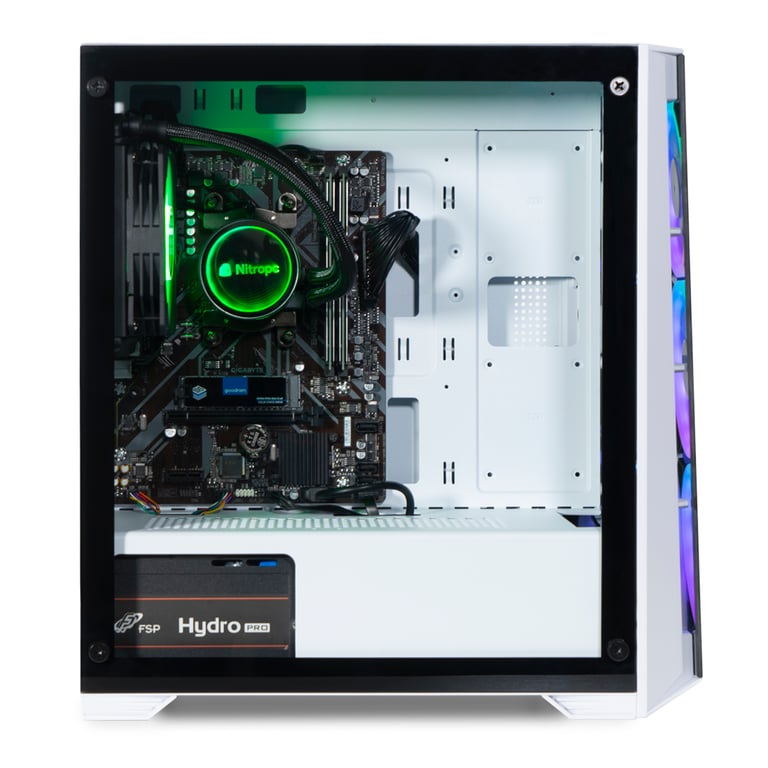 PC Gamer Completo Nitropc Pack Bronce Plus - AMD Ryzen 5 PRO 4650G, AMD Vega 7, RAM 16GB, SSD 480GB + HDD 1TB , Windows 11, WiFi - Pantalla 22