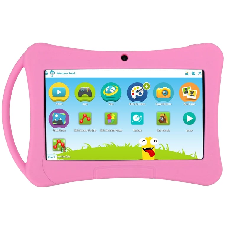 Tablette Enfant 7 Pouces Android 6.0 Bluetooth Playstore Wifi Rose 40Gb  YONIS - Yonis
