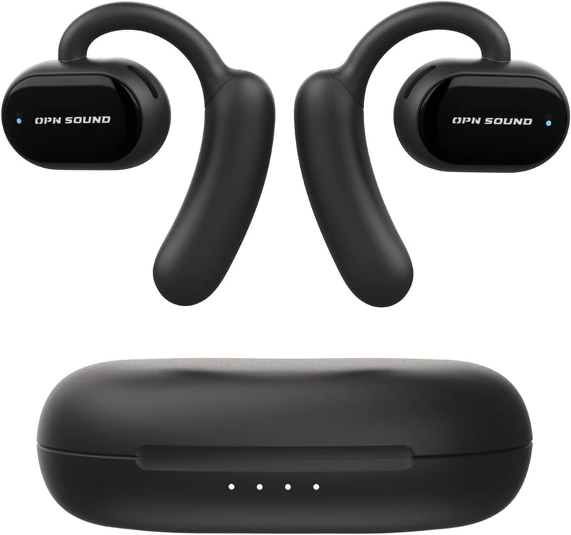 OPN Sound Aria Ecouteur Audio Directionnel Casque Bluetooth avec Boite de  Chargement Oreille Libre IPX4 Resistant à l'eau Sport
