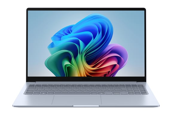 Samsung Galaxy Book4 Edge NP750XQAA-EXP Qualcomm Snapdragon X1P-42-100 Ordinateur portable 39,6 cm (15.6'') Full HD 16 Go LPDDR5x-SDRAM 256 Go eUFS Wi-Fi 7 (802.11be) Windows 11 Home Allemand Bleu