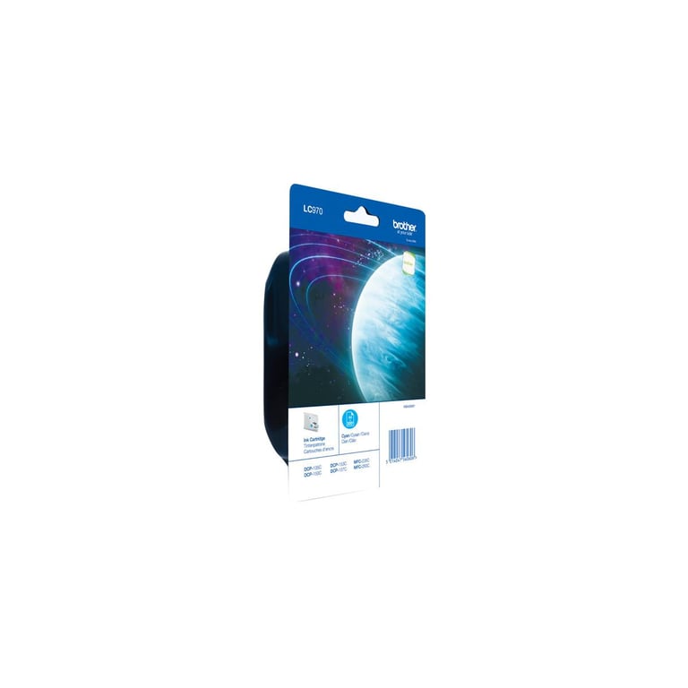 Brother LC970C Cartouche Cyan - vue 2