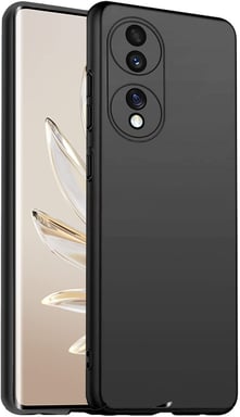 Coque protection pour Honor 70 5G silicone souple noire Antichoc XEPTIO