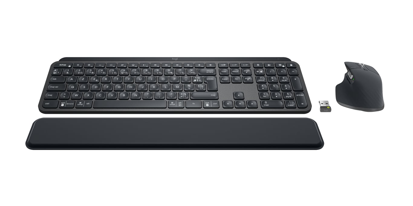Logitech MX Keys For Business Clavier rétroéclairé sans fil disposition FR - vue 4