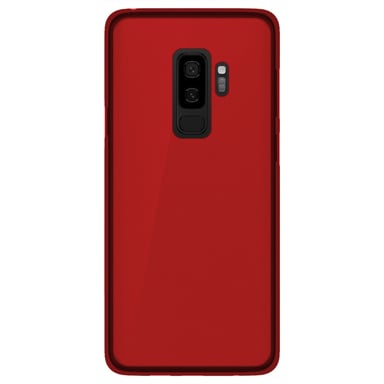 Coque silicone unie compatible Givré Rouge Samsung Galaxy S9 Plus