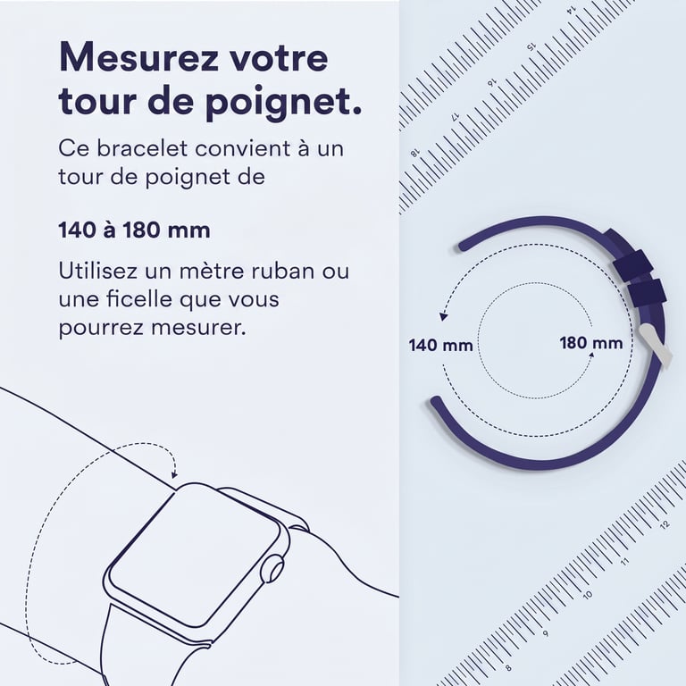 imoshion Bracelet silicone pour Fitbit Charge 3 / 4 - Noir - Neuf