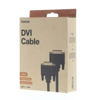 Hama 00300104 Cavo DVI 1,5 m DVI-I nero