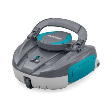 Bestway Robot piscine Agathe rechargeable Fond plat jusqu'à 15 m² 3400 mAh 22 W Gris foncé et accents turquoise - vue 1