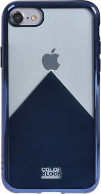 Bigben Connected CBPCOVGRAPHIP7NV coque de protection pour téléphones portables Bleu, Métallique, Transparent iPhone SE (2020)/8/7/6S/6